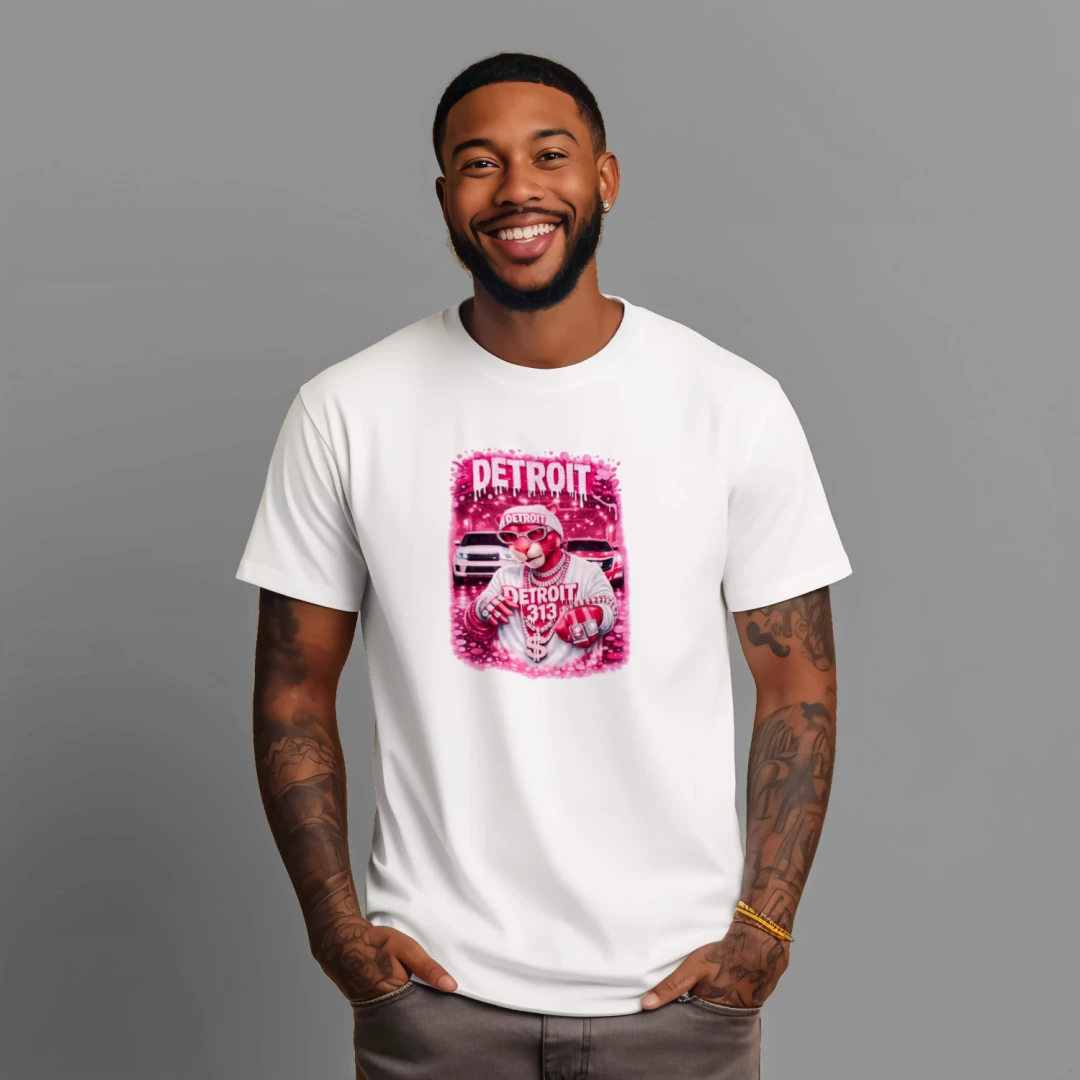 Detroit black and pink