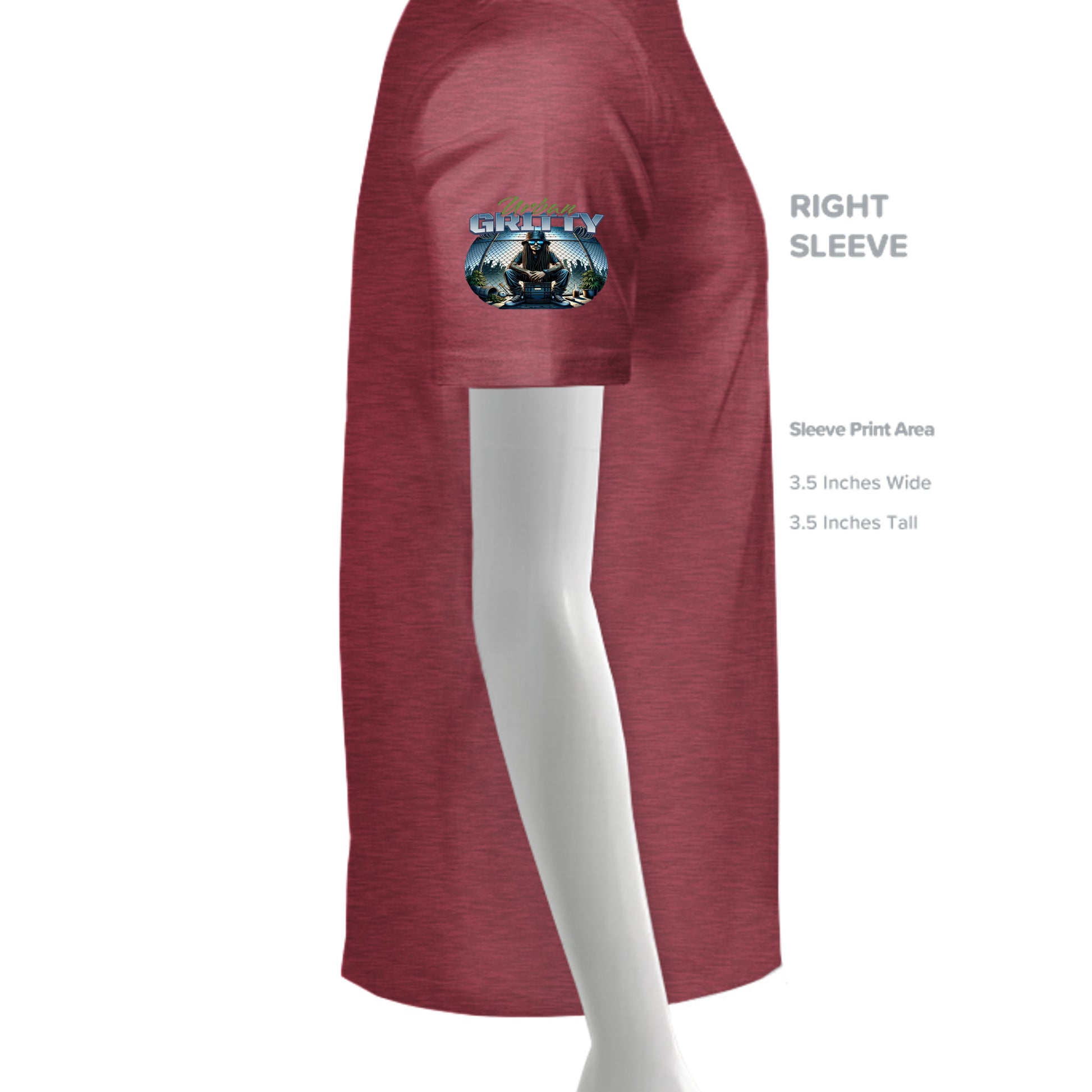 HEATHER CARDINAL - G200 - SLEEVE_RIGHT